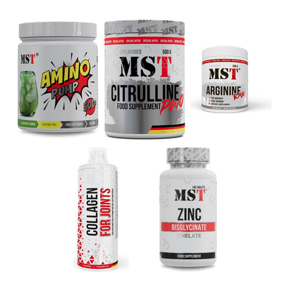 MST Marken-Großset: Amino Pump + Citrulline Malat + 3 weitere – alle enthaltenen Artikel