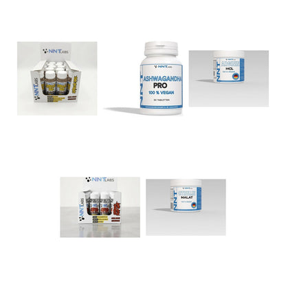 NNT Labs Marken-Großset: Extreme Pre-Wor + Ashwagandha Pro + 3 weitere – alle enthaltenen Artikel