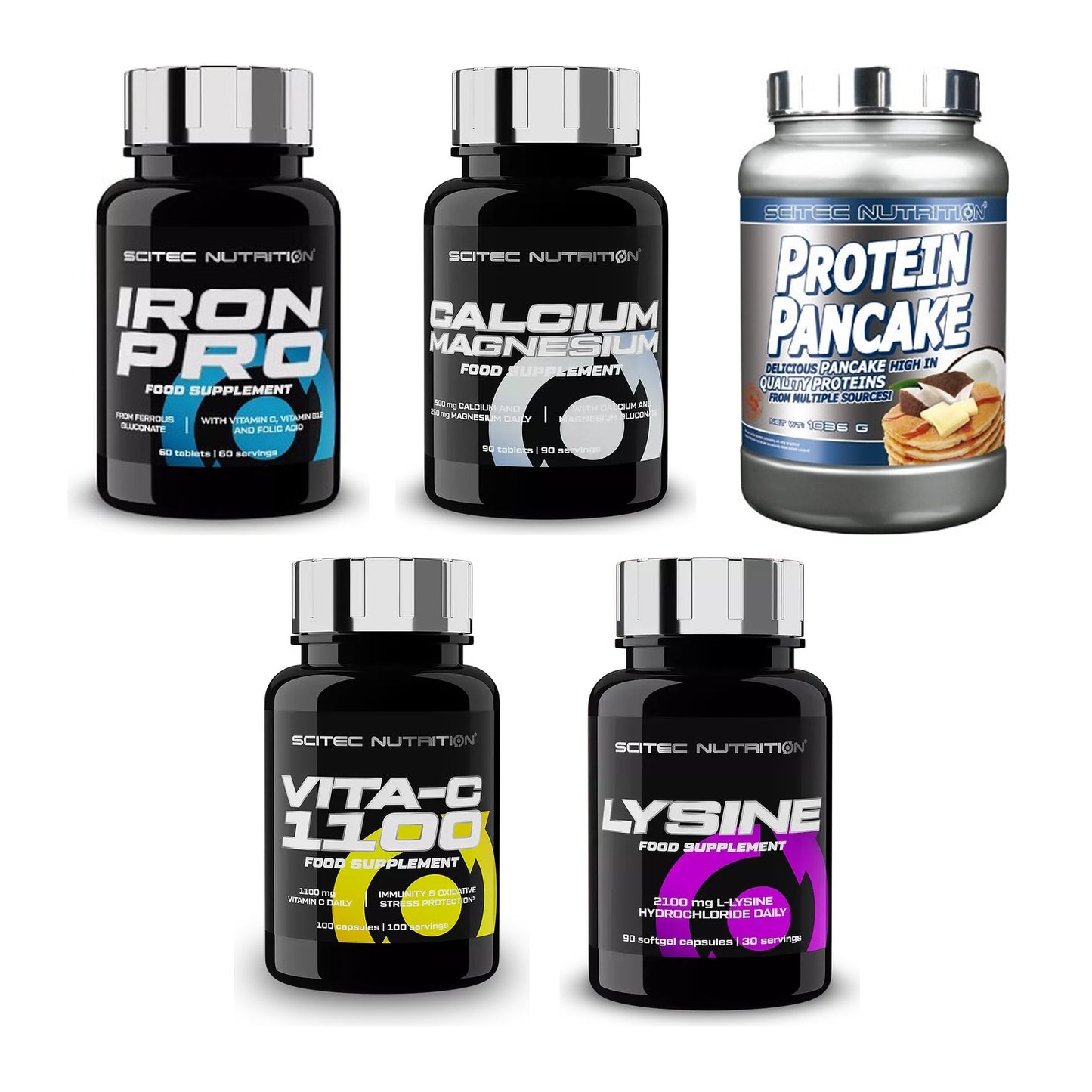 Scitec Nutrition Marken-Großset: Iron Pro + 4 weitere – alle enthaltenen Artikel