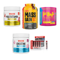 NUTREND Marken-Großset: Multivitamin + Mass Gain + 3 weitere