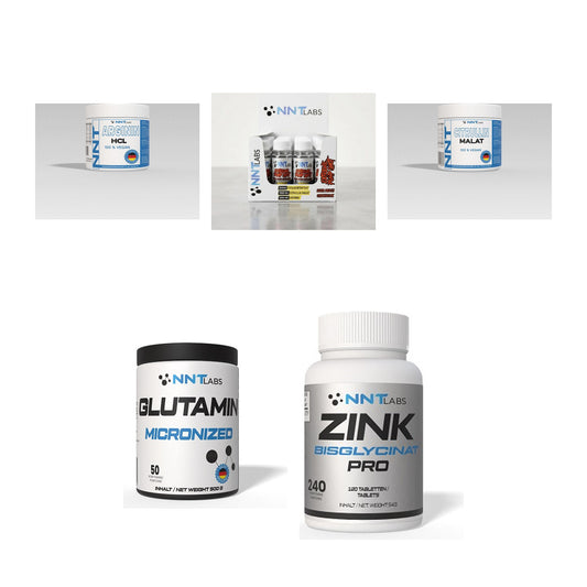 NNT Labs Marken-Großset: Arginin + Extreme Pump Shot + 3 weitere – alle enthaltenen Artikel