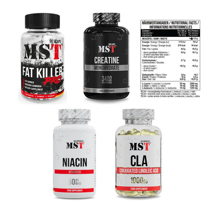 MST Marken-Großset: Fat Killer + Creatine Monohydrate + 3 weitere – alle enthaltenen Artikel