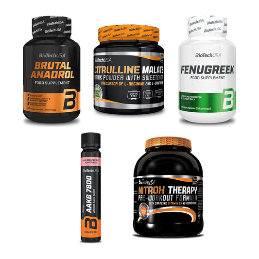 BioTech USA Marken-Großset: Brutal Anadro + Citrulline + 3 weitere – alle enthaltenen Artikel