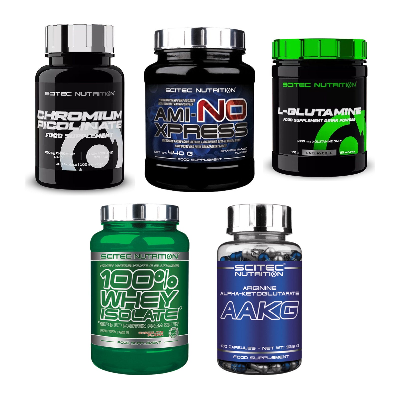 Scitec Nutrition Marken-Großset: Chromium Picolinate + 4 weitere – alle enthaltenen Artikel