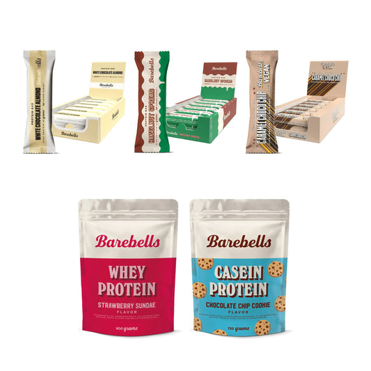Juego grande de la marca Barebells: barras de proteínas + barra para untar + 3 más: todos los artículos incluidos