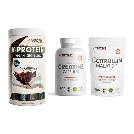 ProFuel Marken-Trio: V-PROTEIN + Creatine + L-Citrullin – alle enthaltenen Artikel