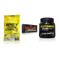 Olimp Marken-Trio: Whey Protein + Kre Alkalyn + L-Glutamine – alle enthaltenen Artikel