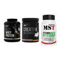 MST Marken-Trio: Best Whey + Creatin Monohyd + Vitamin D3 – alle enthaltenen Artikel