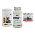 MST Marken-Trio: Iso Clear + Creatine Pro CREAPURE + Glutamine – alle enthaltenen Artikel