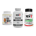 MST Marken-Trio: Iso Clear + Creatine HCL + Vitamin D3 – alle enthaltenen Artikel