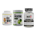 MST Marken-Trio: Iso Clear + Creatine Kick + Arginin AAKG 1178mg – alle enthaltenen Artikel