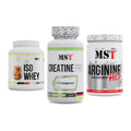 MST Marken-Trio: Iso Clear + Creatine Pro CREAPURE + Arginine HCL – alle enthaltenen Artikel