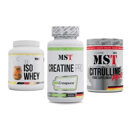 MST Marken-Trio: Iso Clear + Creatine Pro + Citrulline – alle enthaltenen Artikel