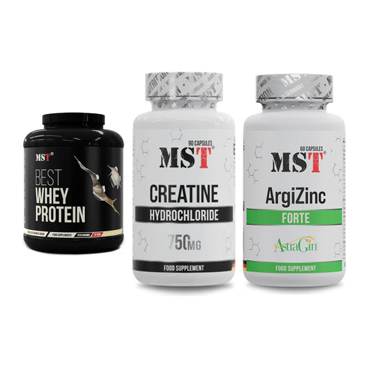 MST Marken-Trio: Best Whey + Creatin HCL + ArgiZinc Forte – alle enthaltenen Artikel