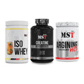 MST Marken-Trio: Iso Clear + Creatine Monohydrate + Arginine HCL – alle enthaltenen Artikel