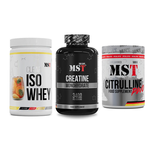MST Marken-Trio: Iso Clear + Creatine + Citrulline – alle enthaltenen Artikel