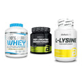 BioTech USA Marken-Trio: 100% Pure + Creatine + L-Lysine – alle enthaltenen Artikel