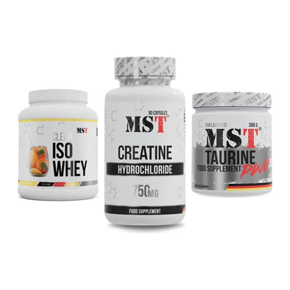 MST Marken-Trio: Iso Clear + Creatin HCL + Taurine – alle enthaltenen Artikel