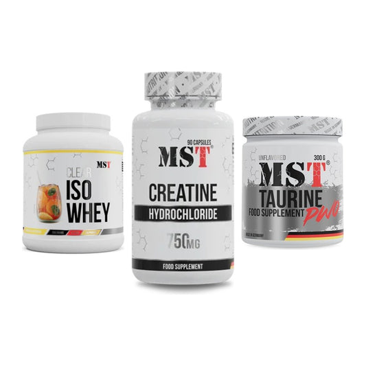 MST Marken-Trio: Iso Clear + Creatin HCL + Taurine – alle enthaltenen Artikel