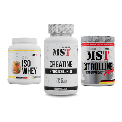 MST Marken-Trio: Iso Clear + Creatin HCL + Citrulline – alle enthaltenen Artikel