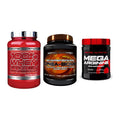 Scitec Nutrition Marken-Trio: 100% Whey + Crea-Bomb + 1 weitere – alle enthaltenen Artikel