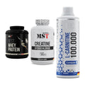 MST Marken-Trio: Best Whey + Creatine HCL + L-Carnitine – alle enthaltenen Artikel