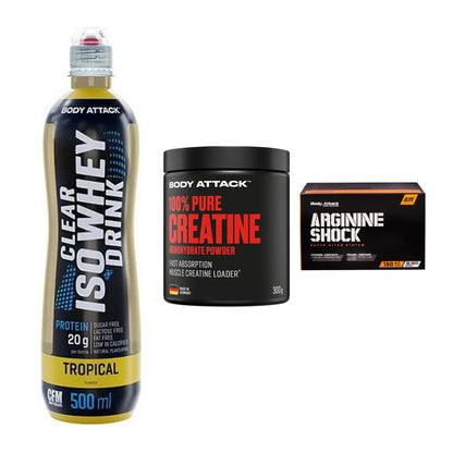 Body Attack Marken-Trio: Attack Clear + Attack 100% + Attack Argini – alle enthaltenen Artikel