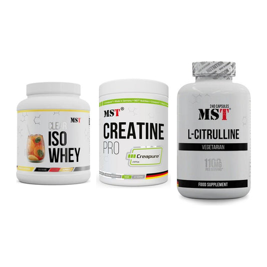 MST Marken-Trio: Iso Clear + Creatin Pro CREAPURE + Citrulline – alle enthaltenen Artikel