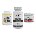 MST Marken-Trio: Iso Clear 900g + Creatin HCL + Glutamine – alle enthaltenen Artikel