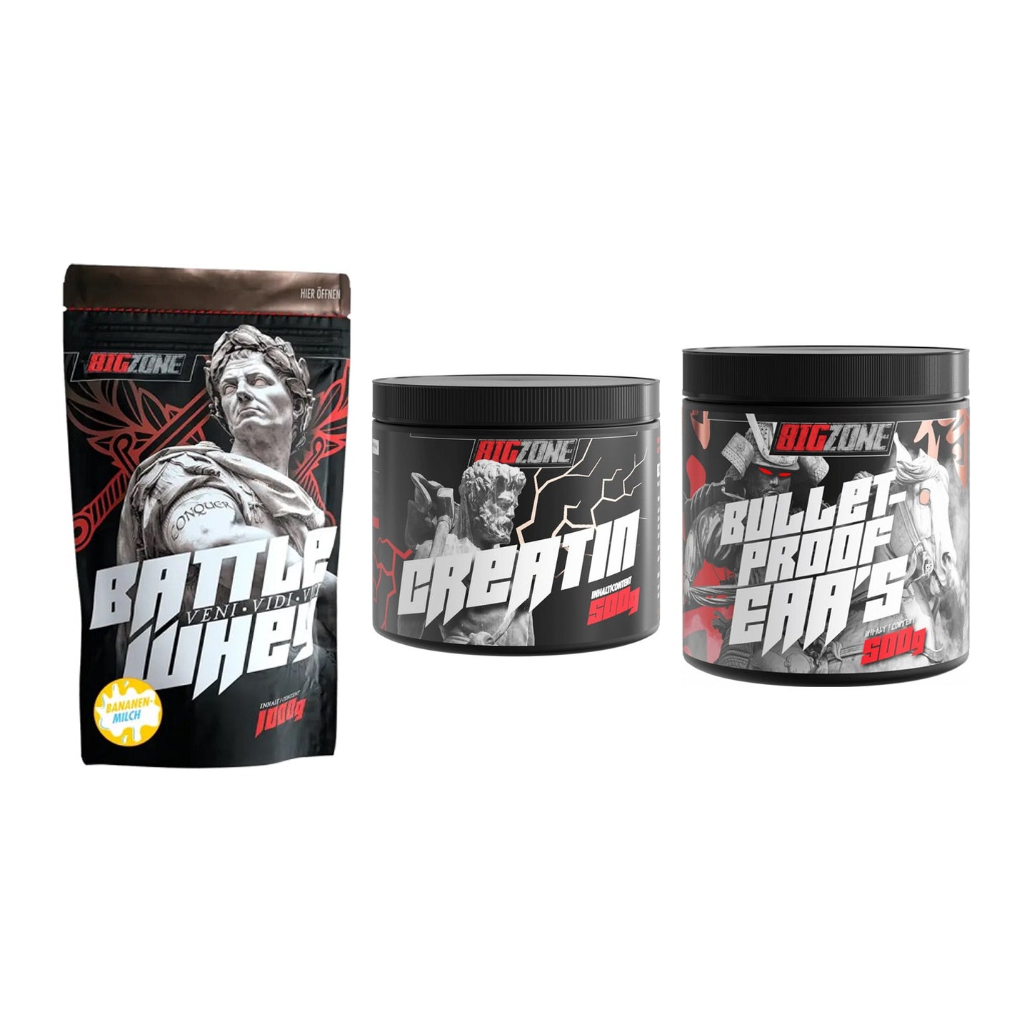 Big Zone Marken-Trio: Zone Battle + Zone Creatin + Zone Bulletpro – alle enthaltenen Artikel