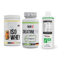 MST Marken-Trio: Iso Clear + Creatine Pro + L-Carnitine – alle enthaltenen Artikel