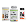 MST Marken-Trio: Iso Clear + Creatine Pro + BCAA 1000 (90 – alle enthaltenen Artikel
