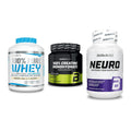 BioTech USA Marken-Trio: 100% Pure + Creatine + Neuro – alle enthaltenen Artikel