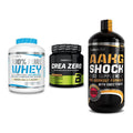 BioTech USA Marken-Trio: 100% Pure + Crea Zero + AAKG Shock – alle enthaltenen Artikel