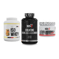 MST Marken-Trio: Iso Clear + Creatine Monohydrate + Glutamine – alle enthaltenen Artikel