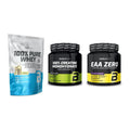 BioTech USA Marken-Trio: 100% Pure + Creatine + EAA Zero – alle enthaltenen Artikel