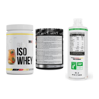 MST Marken-Trio: Iso Clear + Creatin Monohyd + L-Carnitine – alle enthaltenen Artikel