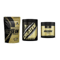 Peak Marken-Trio: Micellar Casein + Creatin Powder + Arginin – alle enthaltenen Artikel
