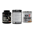MST Marken-Trio: Best Whey + Creatin Monohyd + BCAA Huge 200 – alle enthaltenen Artikel