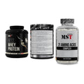 MST Marken-Trio: Best Whey + Creatin Monohyd + 21 Amino Acids – alle enthaltenen Artikel