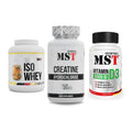 MST Marken-Trio: Iso Clear 900g + Creatin HCL + Vitamin D3 – alle enthaltenen Artikel