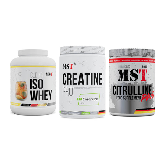 MST Marken-Trio: Iso Clear + Creatin Pro + Citrulline – alle enthaltenen Artikel