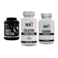 MST Marken-Trio: Best Whey Protein + Creatin HCL + Taurine – alle enthaltenen Artikel
