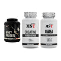 MST Marken-Trio: Best Whey Protein + Creatin HCL + GABA 1000mg – alle enthaltenen Artikel
