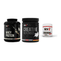 MST Marken-Trio: Best Whey + Creatin Monohyd + Arginine RAW – alle enthaltenen Artikel