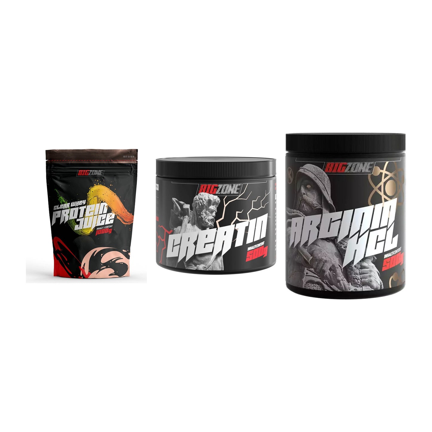 Big Zone Marken-Trio: Zone Clear + Zone Creatin + Zone Arginine – alle enthaltenen Artikel