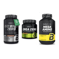 BioTech USA Marken-Trio: Iso Whey Zero Black + Crea Zero + Mega Amino – alle enthaltenen Artikel