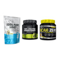 BioTech USA Marken-Trio: 100% Pure + Creatine + BCAA Zero – alle enthaltenen Artikel