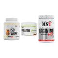 MST Marken-Trio: Iso Clear + Creatin Pro CREAPURE + Arginine HCL – alle enthaltenen Artikel