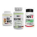 MST Marken-Trio: Iso Clear + Creatine Pro + Vitamin D3 – alle enthaltenen Artikel